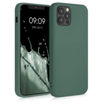 Husa pentru Apple iPhone 12/iPhone 12 Pro, Silicon, Verde, 53844.166