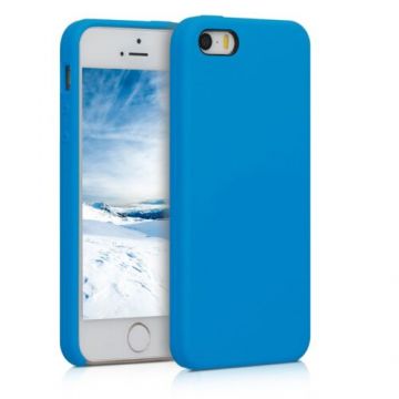 Husa pentru Apple iPhone 5/iPhone 5s/iPhone SE, Silicon, Albastru, 42766.157