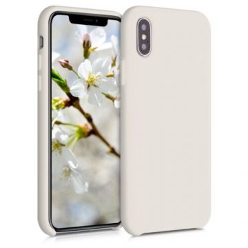 Husa pentru Apple iPhone X/iPhone XS, Silicon, Bej, 42495.204