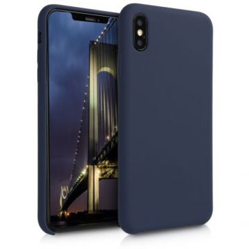 Husa pentru Apple iPhone XS Max, Silicon, Albastru, 45909.53
