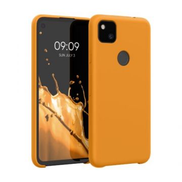 Husa pentru Google Pixel 4a, Silicon, Portocaliu, 52549.201
