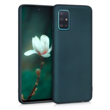 Husa pentru Samsung Galaxy A51, Silicon, Verde, 51201.14