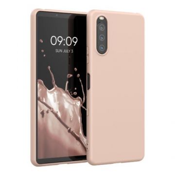 Husa pentru Sony Xperia 10 III, Silicon, Crem, 54754.225, Kwmobile