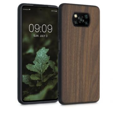 Husa pentru Xiaomi Poco X3 (NFC)/Poco X3 Pro, Lemn, Maro, 54445.18