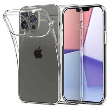 Husa Potectie Spate Spigen Liquid Crystal pentru iPhone 13 Pro (Transparent)