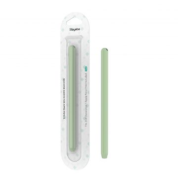 Husa Stoyobe Nice Sleeve compatibila cu Apple Pencil 2, Silicon, Verde