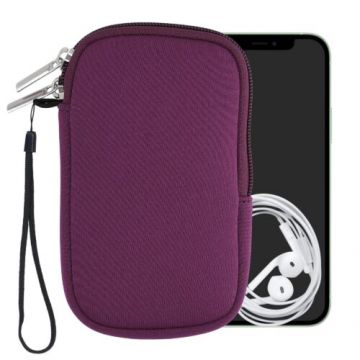 Husa Universala Kwmobile marime S - 4,5 inch, Neopren, Violet, 46188.1.114