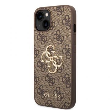 Protectie Spate Guess 4G Big Metal Logo pentru iPhone 14 (Maro)