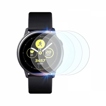 Set 3 folii de protectie ecran pentru Samsung Galaxy Watch Active 2 40mm 1.2 inch full size din hidrogel