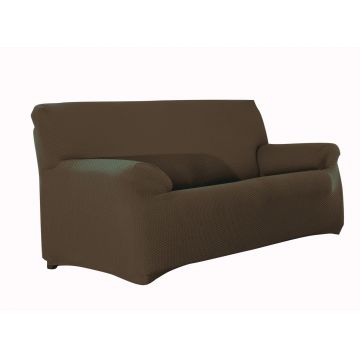 Husa canapea elastica bi-stretch, Sucre, 3 locuri, maro C/7 Husa canapea elastica bi-stretch, Sucre, 3 locuri, maro C/7