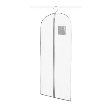 Husă de protecție pentru haine de agățat Compactor Dress Bag White, alb