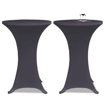 vidaXL Husă de masă elastică, 4 buc., antracit, 60 cm