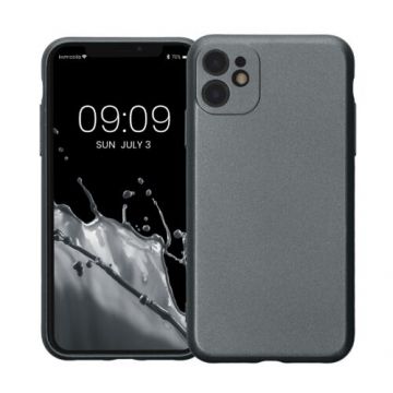 Husa Kwmobile pentru Apple iPhone 11, Silicon, Gri, 57512.232