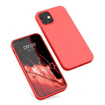 Husa Kwmobile pentru Apple iPhone 12/iPhone 12 Pro, Silicon, Coral, 53938.141