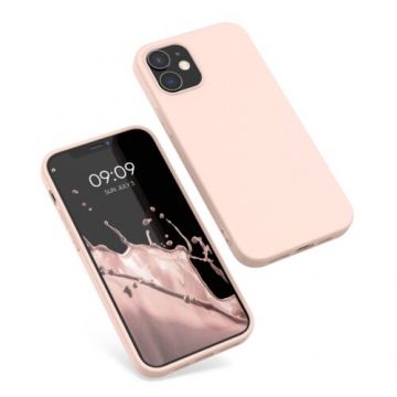 Husa Kwmobile pentru Apple iPhone 12/iPhone 12 Pro, Silicon, Roz, 53938.225