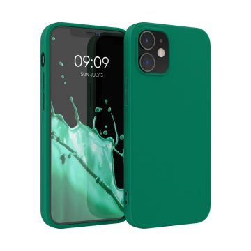 Husa Kwmobile pentru Apple iPhone 12/iPhone 12 Pro, Silicon, Verde, 53938.142