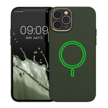 Husa Kwmobile pentru Apple iPhone 12/iPhone 12 Pro, Silicon, Verde, 58391.169