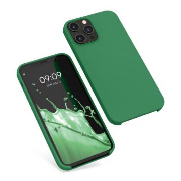 Husa Kwmobile pentru Apple iPhone 12 Pro Max, Silicon, Verde, 52644.227