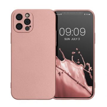 Husa Kwmobile pentru Apple iPhone 12 Pro, Silicon, Rose Gold, 57514.31