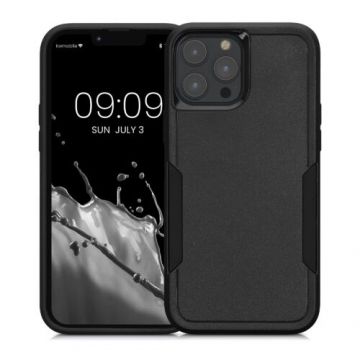 Husa Kwmobile pentru Apple iPhone 13 Pro Max, Silicon, Negru, 59200.01