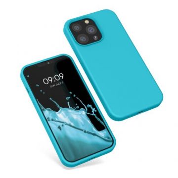 Husa Kwmobile pentru Apple iPhone 13 Pro, Silicon, Albastru, 55880.205