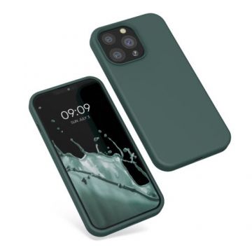 Husa Kwmobile pentru Apple iPhone 13 Pro, Silicon, Verde, 55880.169