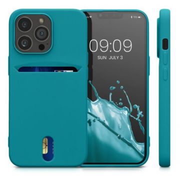 Husa Kwmobile pentru Apple iPhone 13 Pro, Silicon, Verde, 57749.57