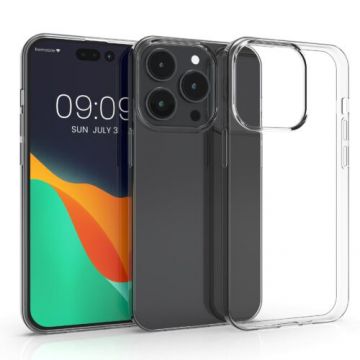 Husa Kwmobile pentru Apple iPhone 14 Pro Max, Silicon, Transparent, 59135.03