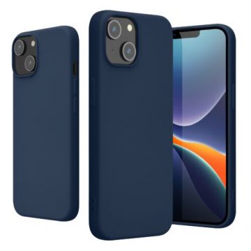 Husa Kwmobile pentru Apple iPhone 14, Silicon, Albastru, 59079.116