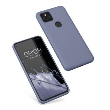 Husa Kwmobile pentru Google Pixel 5a (2021), Silicon, Albastru, 55864.12