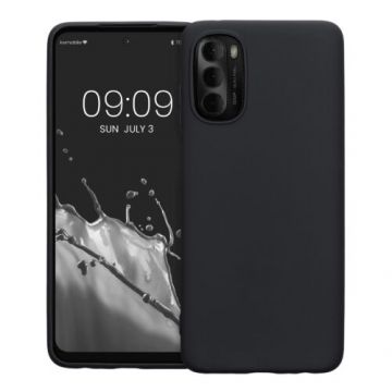 Husa Kwmobile pentru Motorola Moto G (2022), Silicon, Negru, 58530.47