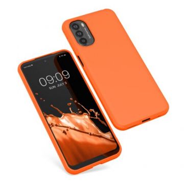 Husa Kwmobile pentru Motorola Moto G31/Moto G41, Silicon, Portocaliu, 56933.150