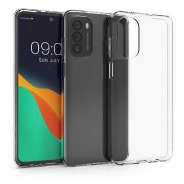 Husa Kwmobile pentru Motorola Moto G82, Silicon, Transparent, 58751.03