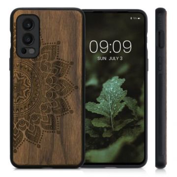 Husa Kwmobile pentru OnePlus Nord 2 5G, Lemn, Maro, 56448.03