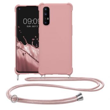 Husa Kwmobile pentru OPPO Find X2 Neo, Silicon, Roz, 58106.154