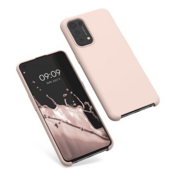 Husa Kwmobile pentru OPPO Find X3 Lite, Silicon, Crem, 55201.225