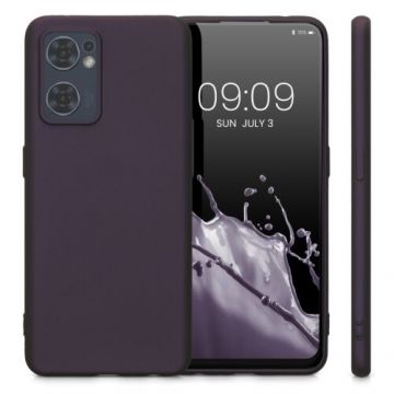 Husa Kwmobile pentru OPPO Find X5 Lite, Silicon, Mov, 58652.115