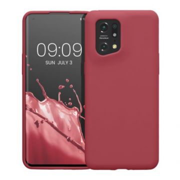 Husa Kwmobile pentru OPPO Find X5 Pro, Silicon, Rosu, 57628.167