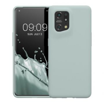 Husa Kwmobile pentru OPPO Find X5, Silicon, Verde, 57629.200