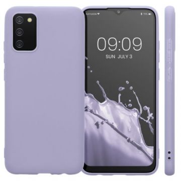 Husa Kwmobile pentru Samsung Galaxy A02s, Silicon, Mov, 54045.108