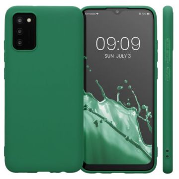 Husa Kwmobile pentru Samsung Galaxy A02s, Silicon, Verde, 54045.227