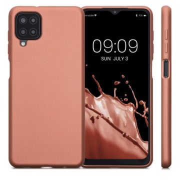 Husa Kwmobile pentru Samsung Galaxy A12, Silicon, Rose Gold, 54052.211