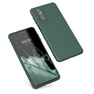 Husa Kwmobile pentru Samsung Galaxy M52 5G, Silicon, Verde, 56347.171