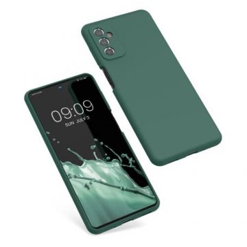 Husa Kwmobile pentru Samsung Galaxy M52 5G, Silicon, Verde, 57068.169