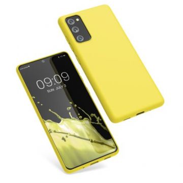 Husa Kwmobile pentru Samsung Galaxy S20 FE, Silicon, Galben, 53604.165