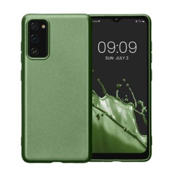 Husa Kwmobile pentru Samsung Galaxy S20 FE, Silicon, Verde, 57948.233
