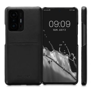 Husa Kwmobile pentru Xiaomi 11T/11T Pro, Piele ecologica, Negru, 57271.01