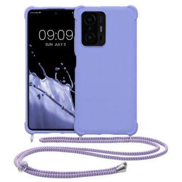 Husa Kwmobile pentru Xiaomi 11T/11T Pro, Silicon, Albastru, 57395.108