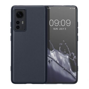 Husa Kwmobile pentru Xiaomi 12/12X, Silicon, Albastru, 56238.115