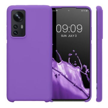 Husa Kwmobile pentru Xiaomi 12/12X, Silicon, Mov, 56210.221